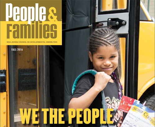 NJCDD People and Families Magazine cover - Civic Engagement for Students with Disabilities 